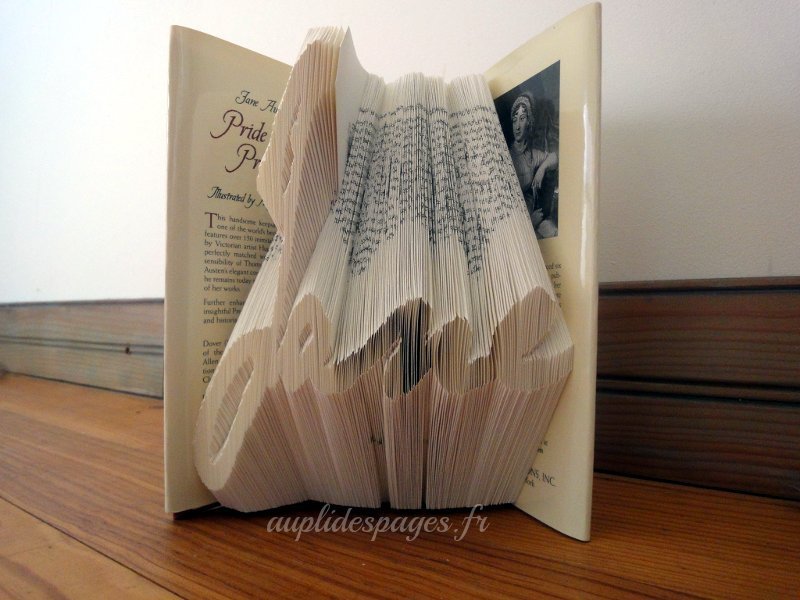 Pride and Prejudice folded book