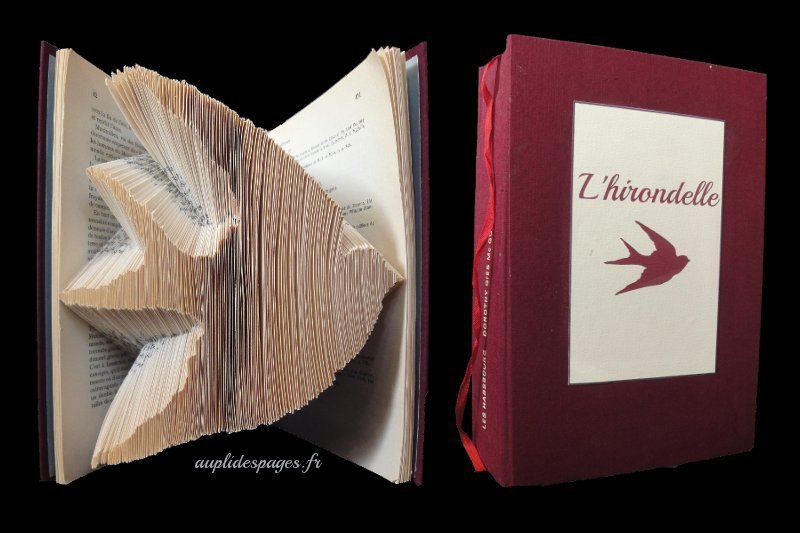 Hirondelle : livre plié