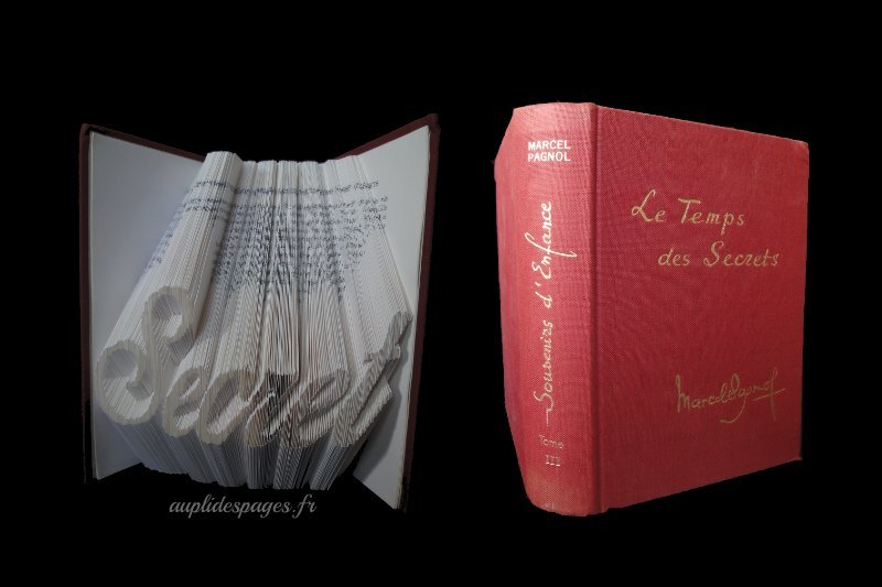 le livre du secret (sculpture pliage)